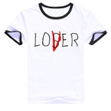 Movie It Losers Club Brand-clothing summer women tshirts Lover Plus Size Tee shirts Pennywise Hipster Ladies T shirts geek tops