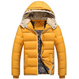 Mountainskin Winter Men's Jackets 4XL Casual Hooded Coats Men Parkas Thick Slim Fit Padded Coats Male Outerwear Warm SA339