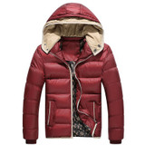 Mountainskin Winter Men's Jackets 4XL Casual Hooded Coats Men Parkas Thick Slim Fit Padded Coats Male Outerwear Warm SA339