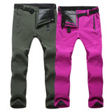 Mountainskin New Men Women's Winter Pants Waterproof Men Fleece Pants Women Warm Casual Trousers Brand Men Clothing LA579