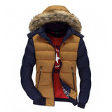 Mountainskin Men's Winter Jackets 4XL Thick Hooded Fur Collar Parka Men Coats Casual Padded Men's Jackets Male Clothing SA075