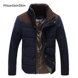Mountainskin 2017 New Winter Men's Jacket Warm Thick Men Parkas Fashion Thermal Solid Male Coats Casual Brand Clothing LA144