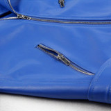 Motorcycle Spring Jacket Women Embroidery Pink Leather Jacket 2017 Blue Loose Jaqueta De Couro Faux Leather Coats