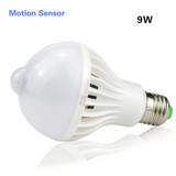 Motion PIR Sensor/ Sound Sensor LED lamp Bulb E27 3W 5W 7W 9W 12W PIR Switch 220V light Control Corridor Stairs Balcony lighting