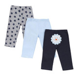 Mother Nest Brand 3pcs/lot Cotton Baby Pants Toddler Girl Leggings Elastic Waist Trousers Baby Clothes