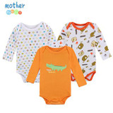 Mother Nest 3 PcsLot Baby Romper Infant Romper Long Sleeve Jumpsuit Romper 12 Colors Brand Baby Girl Boy Clothing Christmas