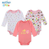 Mother Nest 3 PcsLot Baby Romper Infant Romper Long Sleeve Jumpsuit Romper 12 Colors Brand Baby Girl Boy Clothing Christmas