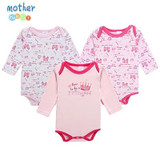 Mother Nest 3 PcsLot Baby Romper Infant Romper Long Sleeve Jumpsuit Romper 12 Colors Brand Baby Girl Boy Clothing Christmas