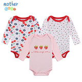 Mother Nest 3 PcsLot Baby Romper Infant Romper Long Sleeve Jumpsuit Romper 12 Colors Brand Baby Girl Boy Clothing Christmas