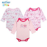 Mother Nest 3 PcsLot Baby Romper Infant Romper Long Sleeve Jumpsuit Romper 12 Colors Brand Baby Girl Boy Clothing Christmas