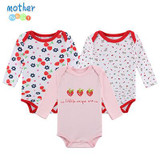 Mother Nest 3 PcsLot Baby Romper Infant Romper Long Sleeve Jumpsuit Romper 12 Colors Brand Baby Girl Boy Clothing Christmas