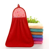 Mosunx Busines Hand Towel Soft Plush Hanging Wipe Bathing Towel