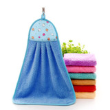 Mosunx Busines Hand Towel Soft Plush Hanging Wipe Bathing Towel
