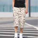 MORUANCLE 2017 Men's Cargo Pants Calf Length Casual Baggy Sweatpants Male Loose Joggers Trousers Plus Size 30-42 Multi Pockets