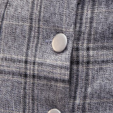 2017 New Autumn Skirts Womens Fashion Plaid Skirt Femme Single Breaste Faldas Female Casual Brown Gray Xadrez Women Skirt