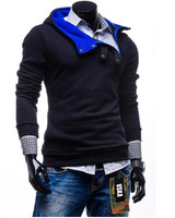 2017 New Autumn Hoodies Brand Men Letter Leisure Sweatshirt Male Hoody Hip Hop veiled button Hoodie Mens Pullover XXXL