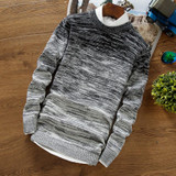 2017 New Autumn Fashion Brand Casual Sweater O-Neck Striped Slim Fit Knitting Mens Sweaters And Pullovers Men