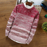 2017 New Autumn Fashion Brand Casual Sweater O-Neck Striped Slim Fit Knitting Mens Sweaters And Pullovers Men
