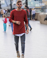 2017 New Autumn Fashion Brand Casual Sweater O-Neck Solid Knitting Mens Sweaters And Pullovers Men Pullover Men M-XL