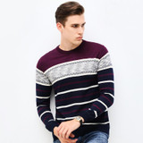 2017 New Autumn Brand Clothing Sweater Men Fashion Business Casual Slim Fit Winter Pullover Men Striped Tnhi Knitted Sweater Men