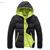 2017 New Autumn and Winter Men's Jacket Hooded Cotton-Padded Mens Outerwear Jacket Fashion Casual Tops Warm Winter Coat Parkas