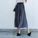 2017 New Autumn And Winter High Waisted Skinny Female Velvet Skirt Pleated Skirts Pleated Skirt Free Shipping 2017 New Autumn And Winter High Waisted Skinny Female Velvet Skirt Pleated Skirts Pleated Skirt Free Shipping