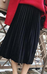 2017 New Autumn And Winter High Waisted Skinny Female Velvet Skirt Pleated Skirts Pleated Skirt Free Shipping 2017 New Autumn And Winter High Waisted Skinny Female Velvet Skirt Pleated Skirts Pleated Skirt Free Shipping