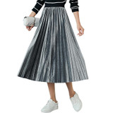2017 New Autumn And Winter High Waisted Skinny Female Velvet Skirt Pleated Skirts Pleated Skirt Free Shipping 2017 New Autumn And Winter High Waisted Skinny Female Velvet Skirt Pleated Skirts Pleated Skirt Free Shipping