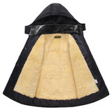 2017 New Autumn And Winter Cotton Padded Clothes Mens Outfit Thickened Mens Padded Cotton Hooded Coat Parkas Jacket