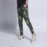 2017 New arrived Military Cotton Cargo pants Casual Ankle-length Harem Pants Loose Comfortable Camouflage mens Joggers MQ575
