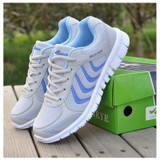 2017 New Arrivals Women Shoes Breathable Women Casual Shoes Fashion Shoes Woman Flats Lace Up Shoes tenis Blue
