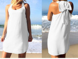 2017 new arrivals summer dress chiffon fashion bow women beach dress female