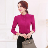 2017 New Arrivals Shirt Women Fashion Woman Chiffon Blouse Long Sleeve Casual Fashion Print Floral Tops Women's Clothing 288J