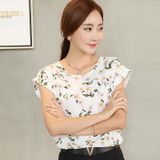 2017 new arrival Women Printed Chiffon Blouses Shirts Fashion Office Female Blouse Plus Size 4XL Top Summer Blusas 39i-b6 30