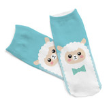 2017 New arrival Women Low Cut Ankle Socks Funny Aliens 3D Printing Sock Cotton Hosiery Printed Sock