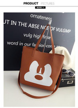 2017 New Arrival Women Mickey HandBag Large Capacity All-Match Shoulder Bag Fashion Shopping Bag for Girls