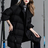 MissFoFo Womens Down Coats CLJ Tassel Jackets Women's Brand New Jacket Down Duck Down Tassel Female Down Jackets Plus Size Parka