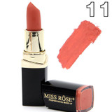Miss Rose brand batom 24color Nude Matte lipstick Matte Velvet Lipstick Beauty Red Lips kilie batom Cosmetic long-lasting makeup