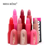 Miss Rose Brand Makeup Matte Lipstick Beauty Moisturizing Lip Stick Waterproof Make up Mate Lipsticks Cosmetic