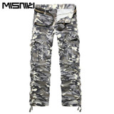 MISNIKI Good Quality Military Cargo Pants Men Hot Camouflage  Cotton Men Trousers  7 Colors