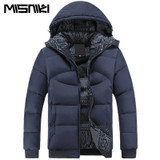 MISNIKI 2017 New Hot Thick Warm Winter Coat Men Hood Solid Jacket Parka Men (Asian Size)