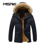 MISNIKI 2017 Hot Hooded Mens Winter Jackets Parka Casual Warm Winter Coat Men