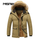 MISNIKI 2017 Hot Hooded Mens Winter Jackets Parka Casual Warm Winter Coat Men