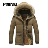 MISNIKI 2017 Hot Hooded Mens Winter Jackets Parka Casual Warm Winter Coat Men