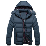 MISNIKI 2017 Autumn Winter Jacket Men Casual Slim Hooded Winter Coat Male Warm Parka Hombre