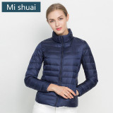 MISHUAI Plus Size 6XL 2016 Winter Women 90% White Duck Down Jacket Female Ultra Light Down Jackets Slim Parkas Outerwear Coats