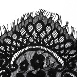 Misaya 3Yards/lot Eyelashes Lace Trim Flower Black White High Quality Lace Fabric Handmade DIY Clothes Accessories Width 23.5CM