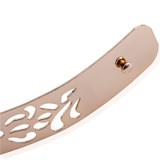 Mirror Metal Waist Belt Metallic Pierced Bling Gold Plate Wide Obi Band For Women Female Accessories Dress QW187 Women's belt