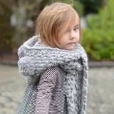 MIOIM New 2017 Winter Warm Hat Scarf Baby Double Pompom Balls Ear Hat Baby Girls Boys Thick Knitted Beanies Scarves Sets Kids 3
