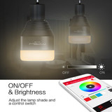 MIPOW Bluetooth Smart LED Light Bulbs APP Smartphone Group Controlled Dimmable Color Changing Decorative Christmas Party Lights